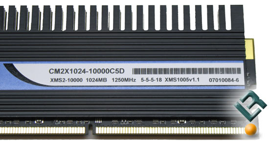 Corsair PC2-10000C5DF Label