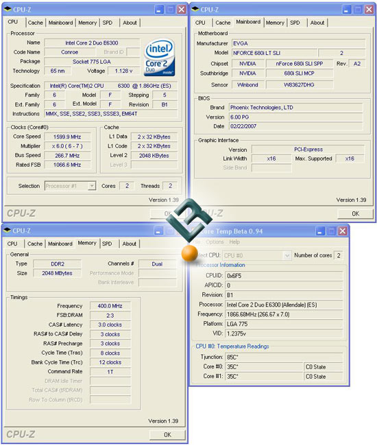 The nForce 680i SLI LT Motherboard Test System