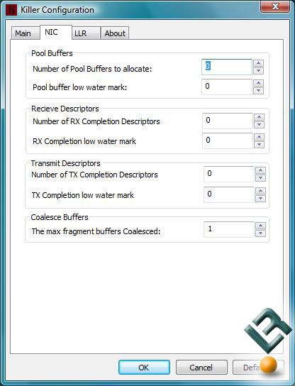 Killer NIC Configuration