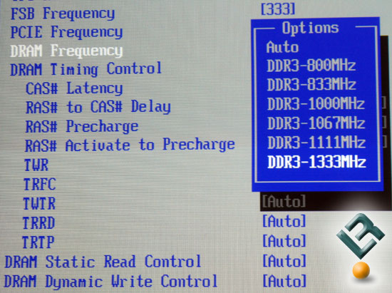 What DDR3 BIOS Settings Will Look Like