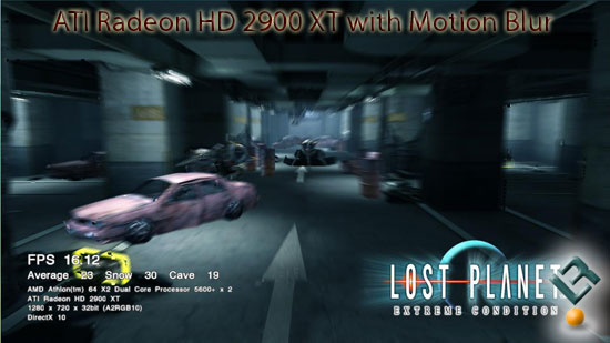 Lost Planet on ATI Radeon HD 2900 XT