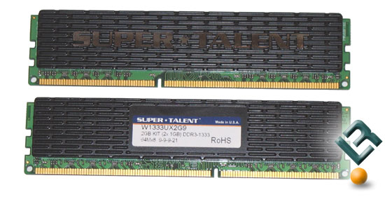 Super Talent 2GB DDR3 1333MHz Memory Kit
