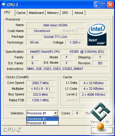 Intel Xeon Processors X5365