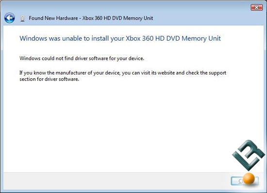 Xbob 360 HD-DVD Player Installation on Microsoft Windows Vista