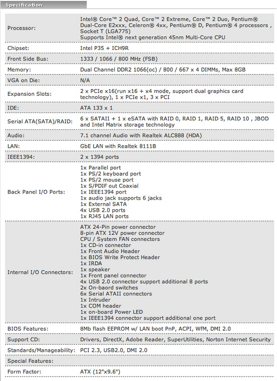 foxconn p35a review