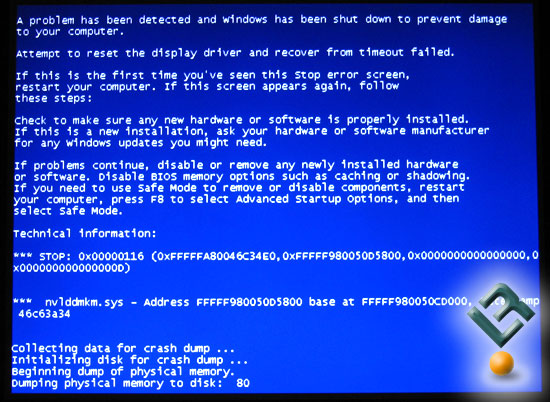 The VISTA BSOD