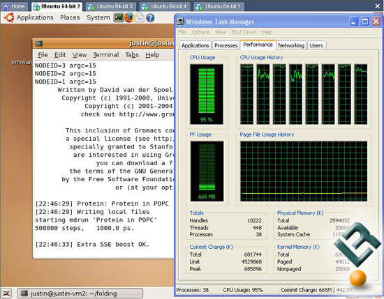 V8 Folding in VMWare