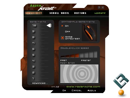 Razer Krait Control Panel