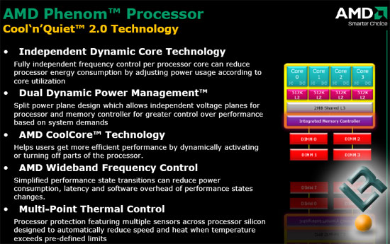 AMD Phenom and Spider Features