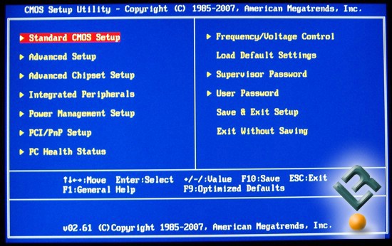 ECS A770M-A Motherboard Main Bios