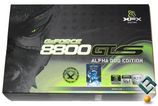 XFX GeForce 8800 GTS 512MB Alpha Dog XXX Edition Video Card Retail Box