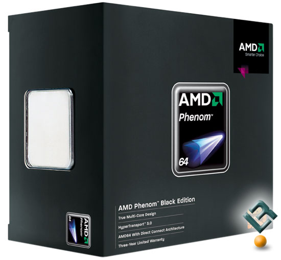 The AMD Phenom 9600 Black Edition Retail Box