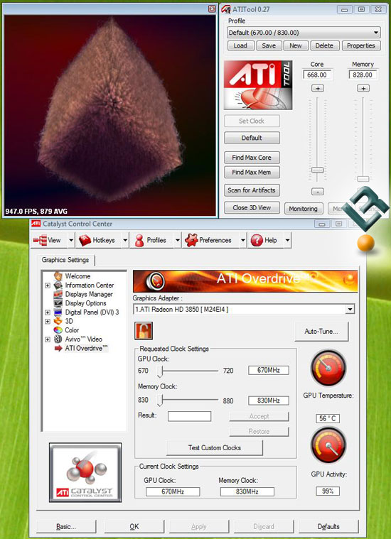 Diamond Radeon HD 3850 Temperatures