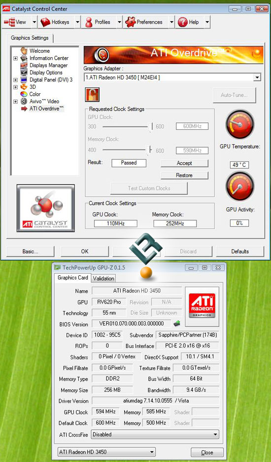 Overclocking The Sapphire Radeon HD 3450 256MB Video Card