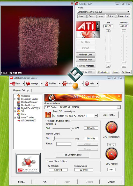 ATI Radeon HD 3650 Load Temperatures