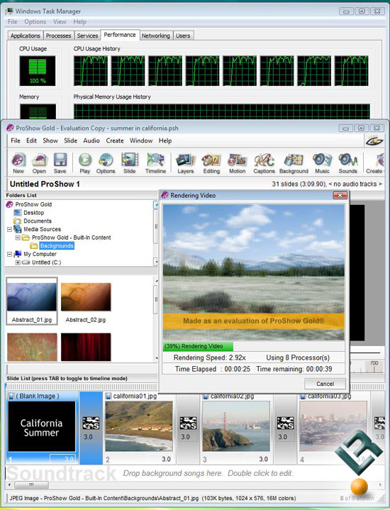 Photodex Proshow Gold 3.2 Benchmarking