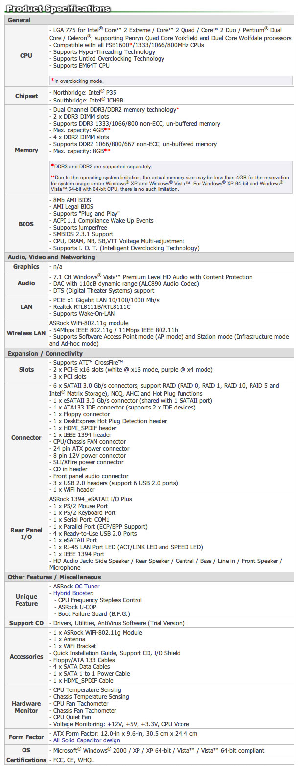 asrock 4core1600p35 review