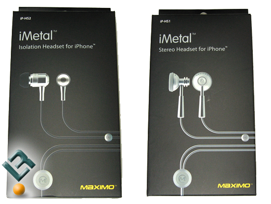 Maximo iMetal iPhone Headsets