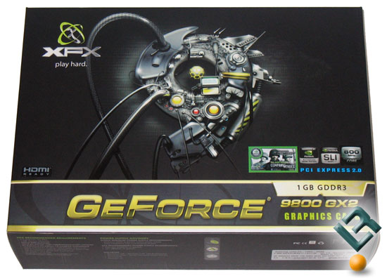 XFX GeForce 9800 GX2 Video Card Retail Box