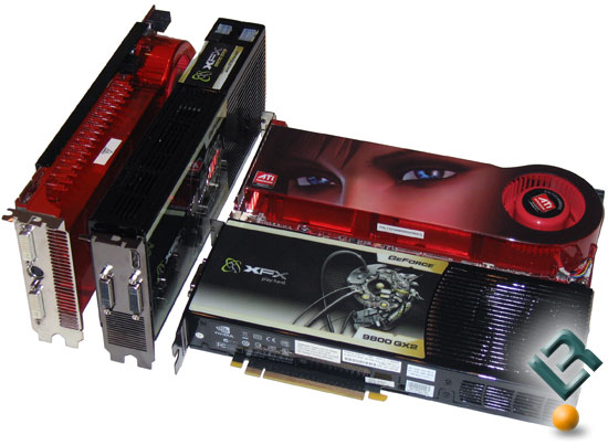 XFX GeForce 9800 GX2 Quad SLI Versus ATI CrossFireX
