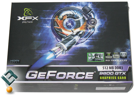 XFX GeForce 9800 GTX Video Card Retail Box