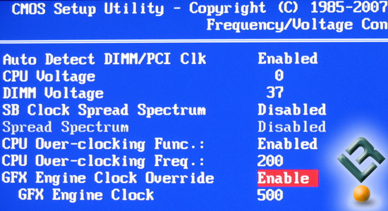 ECS A780GM-A Motherboard BIOS GPU Settings