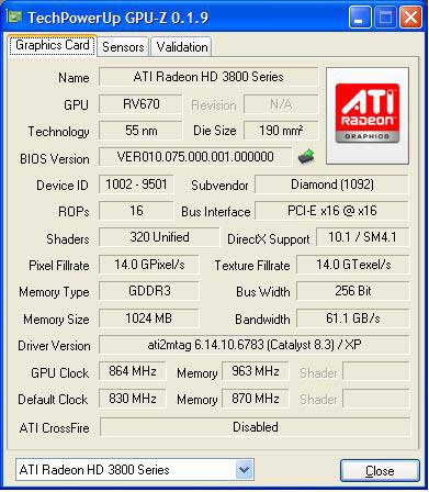 Diamond Radeon HD 3870 1GB