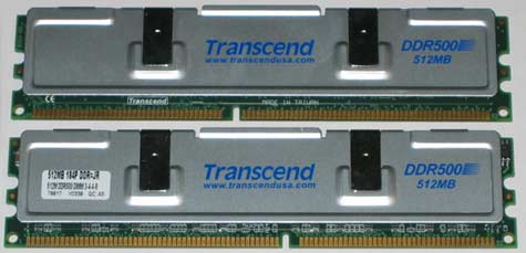 Transcend 1GB DDR500 Memory