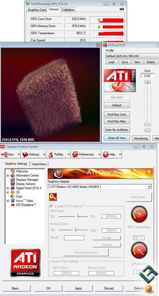 Sapphire Radeon HD 4850 Temperature