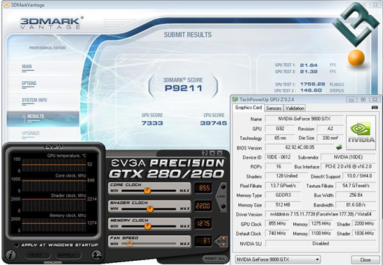 GeForce 9800 GTX+ Video Card Overclocking