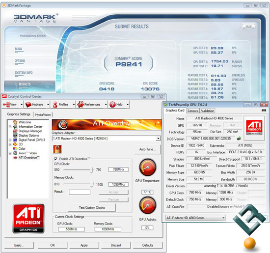 ATI Radeon HD 4870 Video Card Overclocking