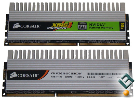 Corsair 4GB DDR3 1600MHz Memory Kit Retail Box