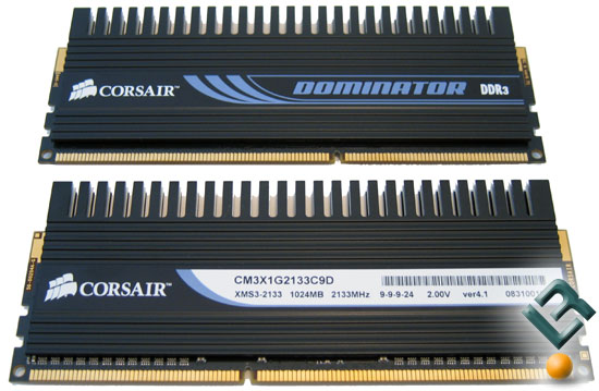 Corsair Dominator DDR3 2133MHz Memory Modules