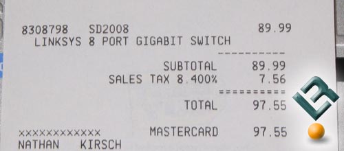 Linksys SD2008 Gigabit Switch Pricing