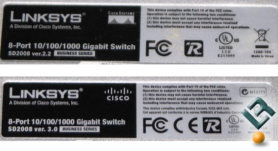 Linksys SD2008 Gigabit Switch Version 3.0