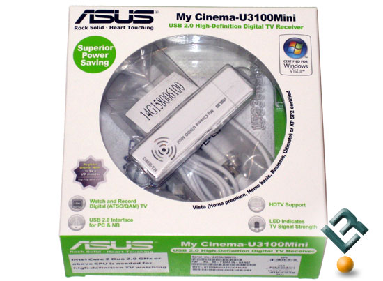 ASUS My Cinema U3100Mini USB 2.0 Digital TV Receiver