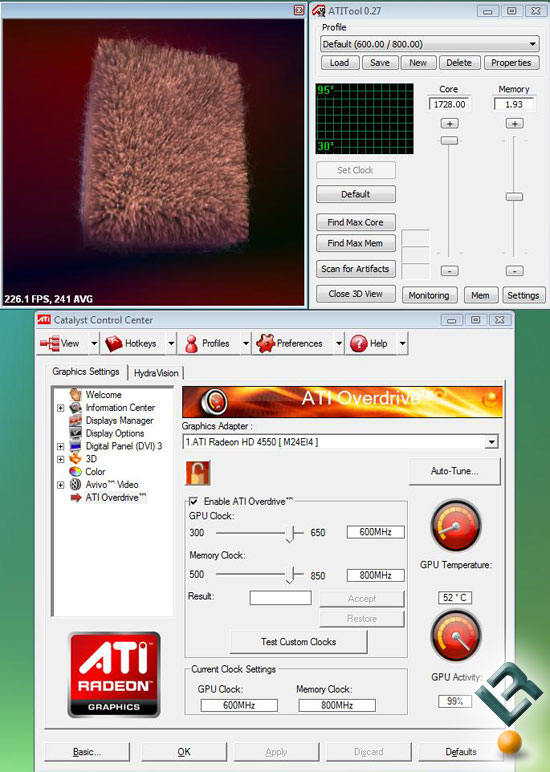 AMD Radeon HD 4550 Temperature