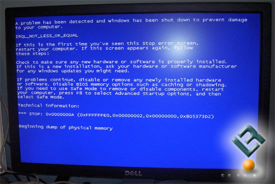 SNT Blue Screen