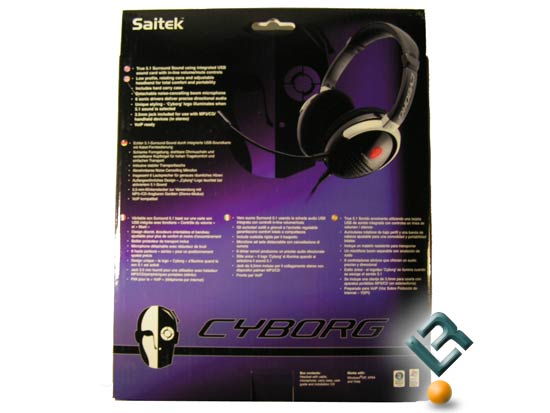The Saitek Cyborg 5.1 Surround Sound Headset