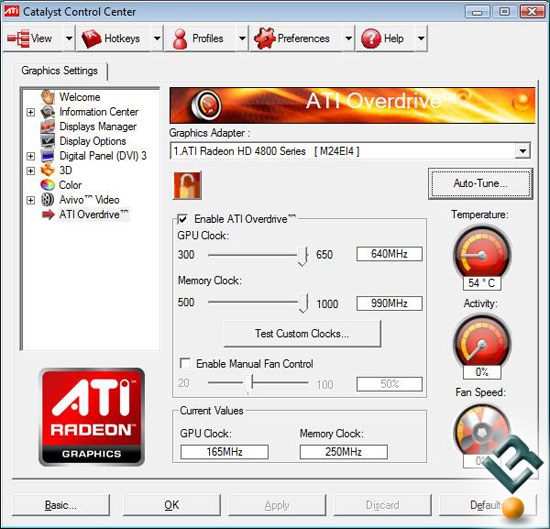 ATI Radeon HD 4830 Video Card Overclocking