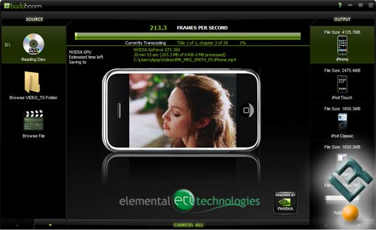 Elemental Technologies BadaBoom v1.0 Transcoding