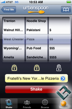 UrbanSpoon App 2