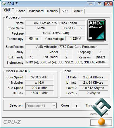 AMD Athlon X2 7750 Processor Overclocking