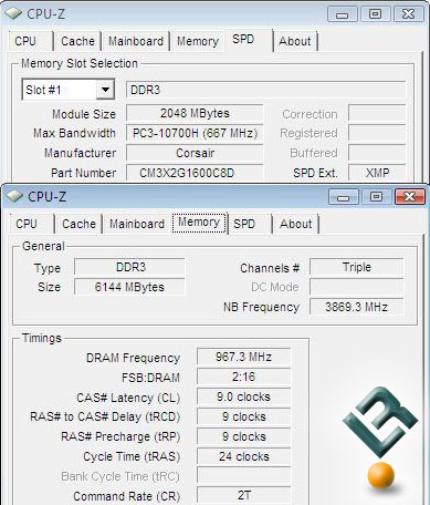 Corsair Dominator 6GB PC3-12800 Overclocking w/ CL9 Timings