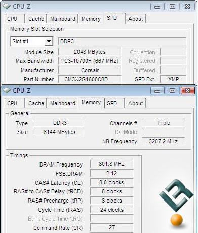 Corsair Dominator 6GB PC3-12800 Overclocking w/ CL8 Timings