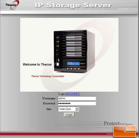 Thecus N4100PRO NAS Server