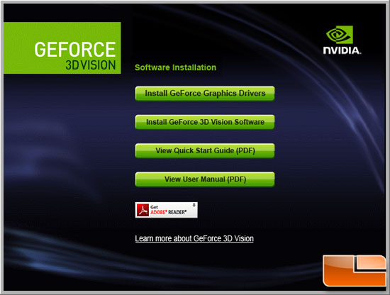 NVIDIA GeForce 3D Vision Driver and Software Installation