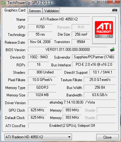 Sapphire HD4850x2