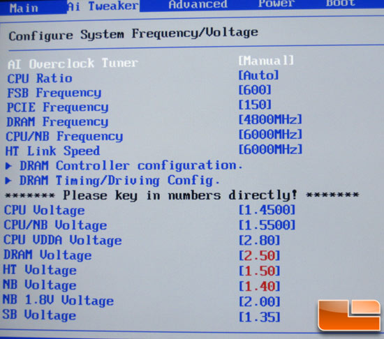 ASUS M4A79T Bios Setup Pictures