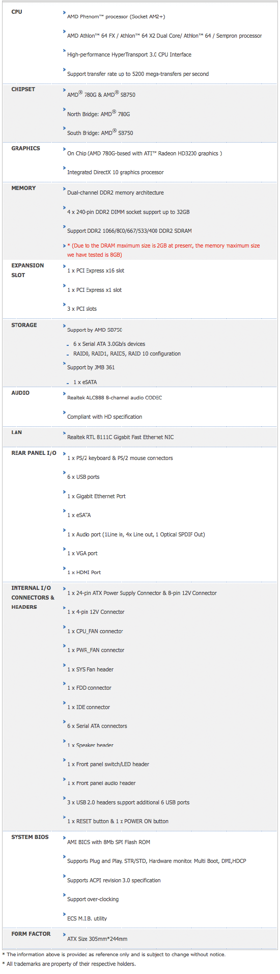 ECS A780GM-A Ultra Motherboard Review